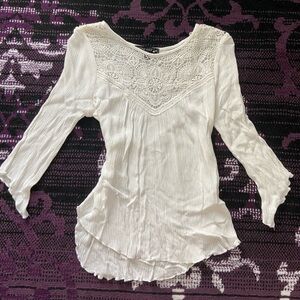 White Boho Blouse